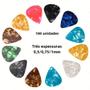 Imagem de 100 Palhetas de Guitarra Coloridas - Kit Variado com Amostra de Pérolas