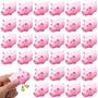 Imagem de 100 PCes Borracha Porco Banho Brinquedo Bulk Mini Porco Brinquedos Rosa Porquinho Banheira Brinquedos Flutuar Guincho Brinquedos para Chá de Bebê Halloween Festa de Natal Presente de Aniversário, 2,25 x 1,5 x 1,5 polegadas