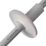 Imagem de 100 Pçs Bucha Passagem Vedação p/ Cabo Coaxial Rede Preta