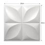 Imagem de 100 Placas 3D PVC Revestimento De Parede Decorativa Pétalas 25Cm