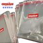 Imagem de 100 Sacos Adesivados Transparente Marca Cromus 10x15 cm Saquinho Plástico Adesivo 