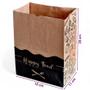 Imagem de 100 Sacos De Papel Kraft P Para Delivery De Lanches 18x28x11 (HAPPY FOOD)