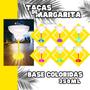 Imagem de 100 Taças Margaritas Acrílica Base Cristal Coloridas 350ml