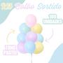 Imagem de 100 Unidades - Balões Bexiga Candy Colors/tons Pastel - N 9