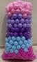 Imagem de 100 Unidades de Bolinhas Rosa, Azul, Roxa e Lilás Brinquedo Infantil, Decoração.