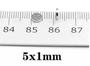 Imagem de 1000 Peças Imã Neodímio 5x1 5mm X 1mm Pronta Entrega