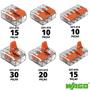 Imagem de 100un Conector Wago Emenda 2 3 5 vias 4-6mm² 32A/41A/450V