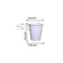 Imagem de 100Un Copo Papel Bio Térmico Café Curto 60Ml Branco