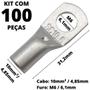 Imagem de 100un Terminal de Compressão Para Cabo de 10mm² Furo M8 SC10-06