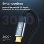 Imagem de 100W PD Carregamento Rápido 10Gbps USB 3.1 Gen 2 Tipo Cabo De Extensão 4K @ 60HZ Linha De Dados Para