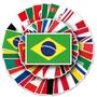 Imagem de 104 Adesivos Bandeiras Países Stickers Decoração Viagem País