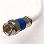 Imagem de 10Mt Cabo Coaxial Branco P/ Antena Tv Pronto Com Conectores