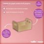 Imagem de 10Un Caixote de Papel Cartão Kraft Pardo pequena com alça Cromus para Presente e Decoração de Festas