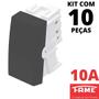 Imagem de 10un Módulo Interruptor Simples 10A Habitat Black FAME