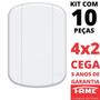 Imagem de 10un Placa 4X2 Cega Com Suporte Blanc Mais FAME