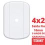 Imagem de 10un Placa 4X2 Saída de Fio Com Suporte Blanc Mais FAME