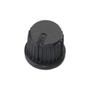 Imagem de 10x Botão Knob Redondo Estriado Com Parafuso Ad209 - Preto
