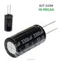 Imagem de 10x Capacitor Eletrolítico 3300uf x 50v 105º kit c/10 peças