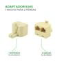 Imagem de 10x Conector Duplicador Cabo De Rede Rj45 2 Fêmea X 1 Macho