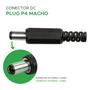 Imagem de 10x Conector Plug P4 Macho 2.5 / 5x5mm