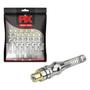 Imagem de 10x Conector Plug Rca Fêmea 24k Com Mola Profissional Preto