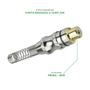 Imagem de 10x Conector Plug Rca Fêmea 24k Com Mola Profissional Preto