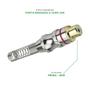 Imagem de 10x Conector Plug Rca Fêmea 24k Com Mola Profissional Vermelho