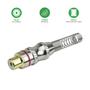 Imagem de 10x Conector Plug Rca Fêmea 24k Com Mola Profissional Vermelho
