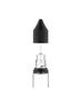 Imagem de 10x Frasco 10ML Clear/Black Conta Gotas