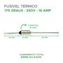 Imagem de 10x Fusível Térmico 16a 175 175 Graus 110v 127v 220v 250v