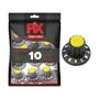 Imagem de 10x Knob Redondo Numerado Estriado c/ Parafuso 1426 Amarelo