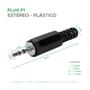 Imagem de 10x Plug P1 Stereo Macho Com Rabicho - Alta Qualidade