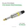 Imagem de 10x Plug P10 Mono Premium Profissional Série Ring