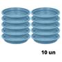 Imagem de 10X Prato para Vaso Aquarela (1,5) Azul Tiffany NUTRIPLAN