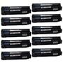 Imagem de 10x Toner p/ impressora Laserjet  285a Ce285a P1102w P1102 M1132 85a M1132 b435a 35a cb436a ce278a cartucho novo Compatível Evolut