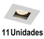 Imagem de 11 Spot Recuado Embutir Mr16 Fundo Preto Direcionavel Ac976