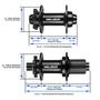 Imagem de 11 Velocidades M1f M1r Boost Mtb Mountain Bike Hub 28 32 36 Furos 148mm Hg Ms Xd Xdr Freehub