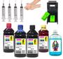 Imagem de 1100ml Kit Tinta Recarga Compatível Cartucho Hp 1515 2646 3546 4640 662 + Snap Fill Com manual