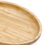 Imagem de 12 Bandejas de Bambu 28cm Plasvale Travessa Petisqueira Oval Multiuso Servir Decorar