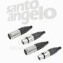 Imagem de 12 Conector XLR Linha 3 Polos Macho x Femea XLR