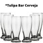 Imagem de 12 Copos Taça Tulipa Chopp Cerveja 350ml Vidro Transparente