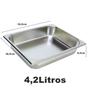 Imagem de 12 Cubas Gastronomica Inox com tampa 1/2x65 Gn Buffet Cozinha