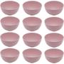Imagem de 12 Cumbucas Bambu PP Lyor Sortidos Lines 400ml Bowls Saladas Sopas Aperitivos