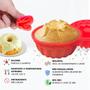 Imagem de 12 Forminhas De Silicone Cupcake Redonda Bolinho Doces Bolo Pudim Antiaderente