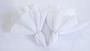 Imagem de 12 Guardanapos Brancos Em Tecido  Ano Novo Natal 35x35