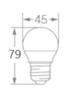 Imagem de 12 lampadas led bolinha 3w 2700k 260lm biv e27 g3-ledvance