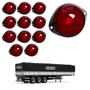 Imagem de 12 Lanterna Frontal Randon LED Rubi 65mm c/ Sup. - Conect.