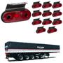 Imagem de 12 Lanterna Lateral Facchini LED Rubi C/ Supt. - Fio