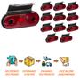 Imagem de 12 Lanterna Lateral Facchini LED Rubi C/ Supt. - Fio