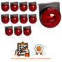 Imagem de 12 Lanterna Lateral Guerra LED Rubi 85mm c/ Sup. - Conect.